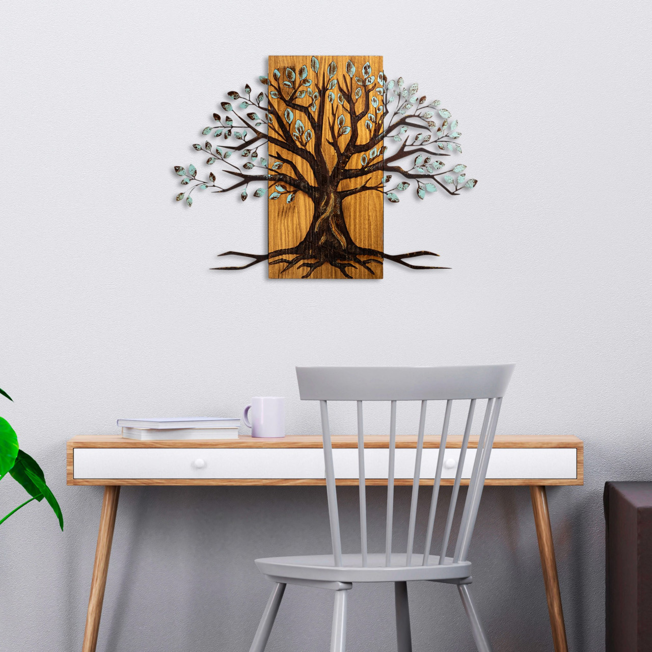 Poze Accesoriu decorativ de perete din lemn Willow - 382-A