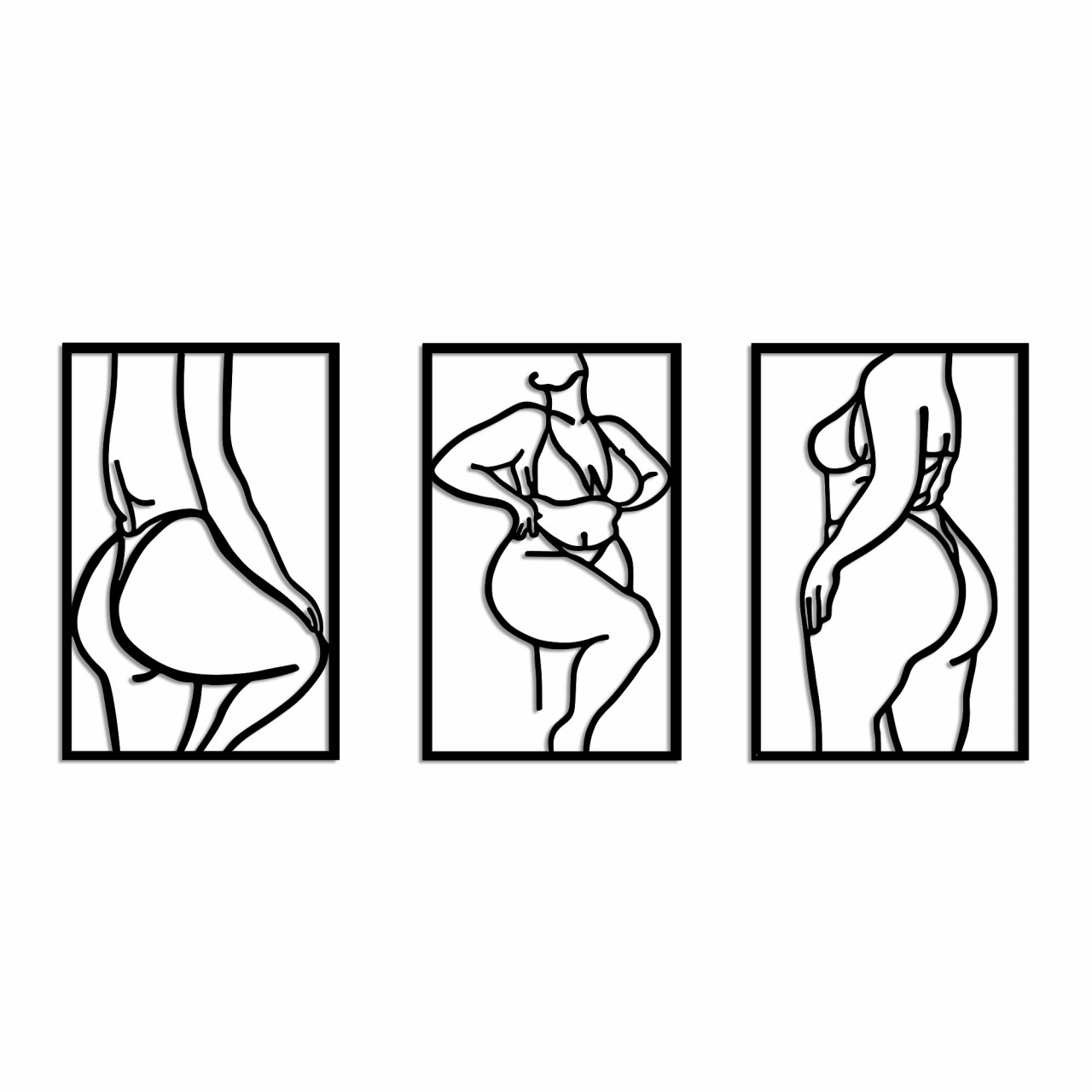 Poze Accesoriu decorativ de perete metalic Body Positive Line