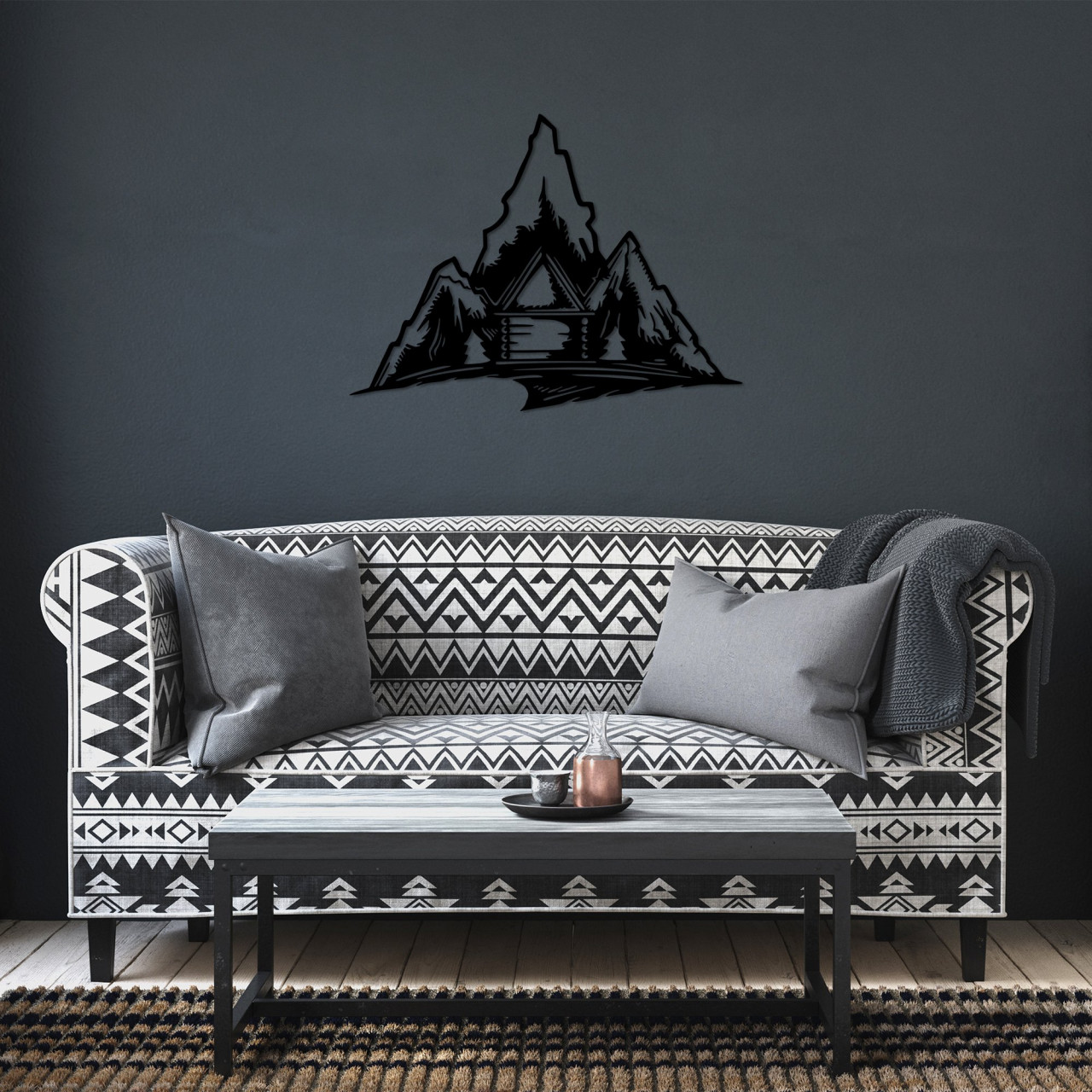 Poze Accesoriu decorativ de perete metalic Everest