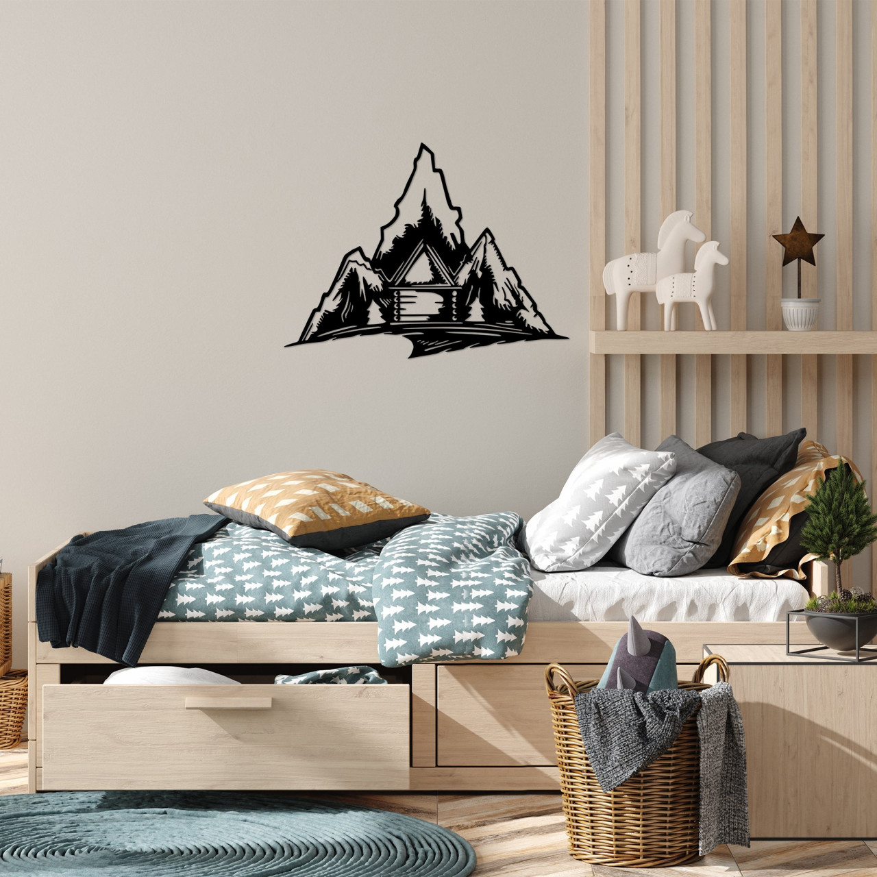 Poze Accesoriu decorativ de perete metalic Everest