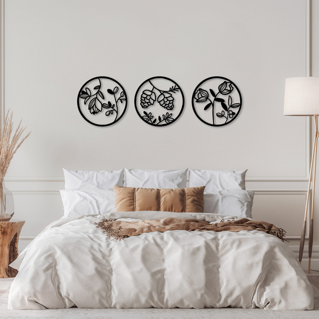 Poze Accesoriu decorativ de perete metalic Flowers - 305 L