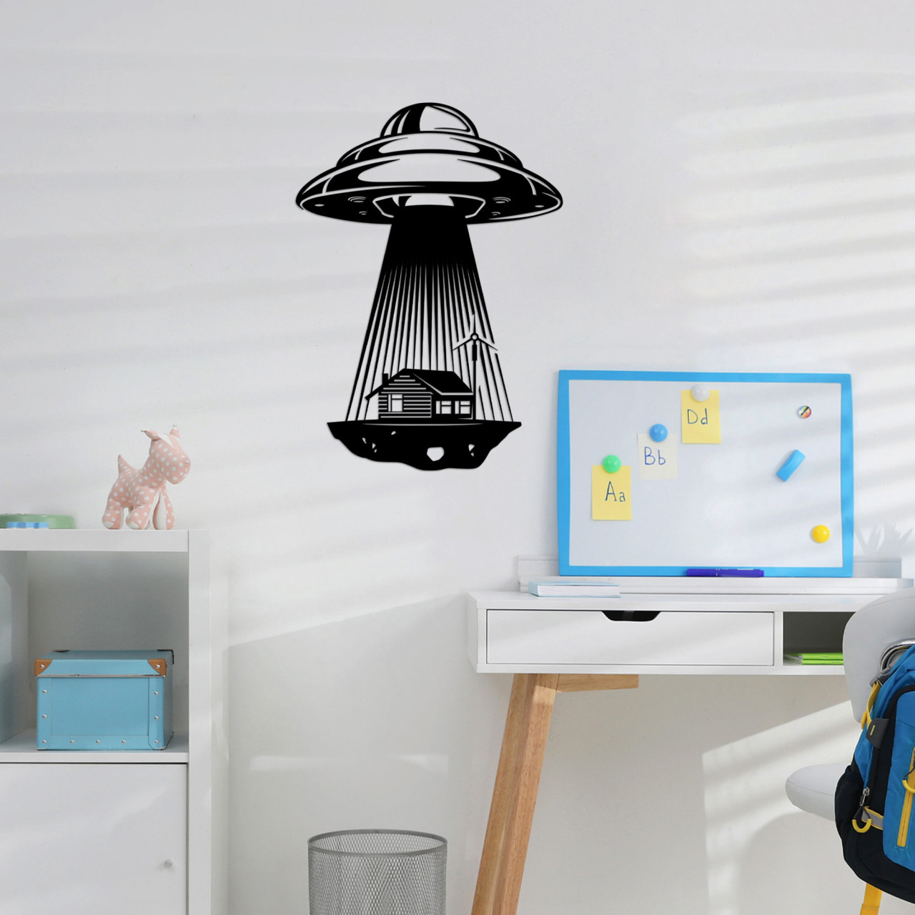 Poze Accesoriu decorativ de perete metalic In The Shadow Of Ufo - 531