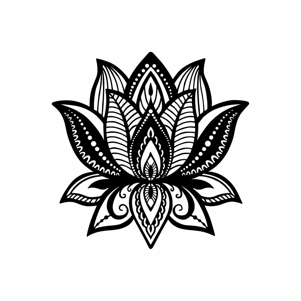 Poze Accesoriu decorativ de perete metalic Lotus - 314