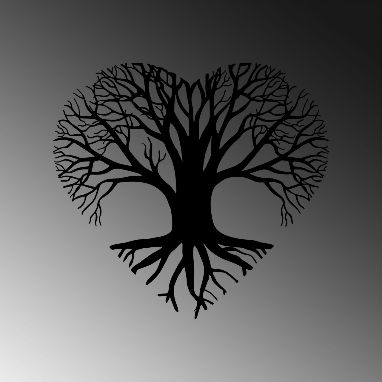 Poze Accesoriu decorativ de perete metalic Love Tree - 264