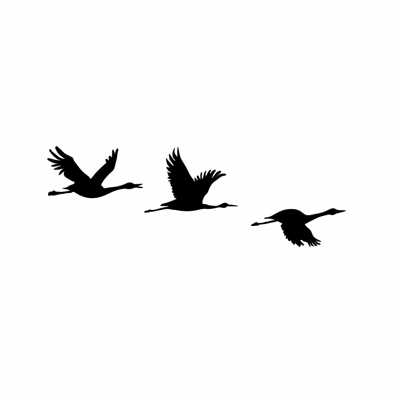 Poze Accesoriu decorativ de perete metalic Migrant birds - 302