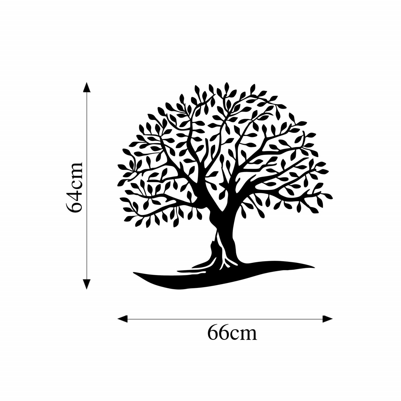 Poze Accesoriu decorativ de perete metalic Monumental Tree 21