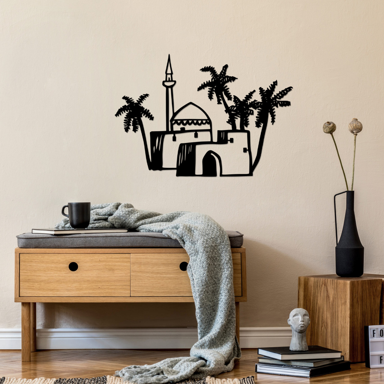 Poze Accesoriu decorativ de perete metalic Mosque - 504