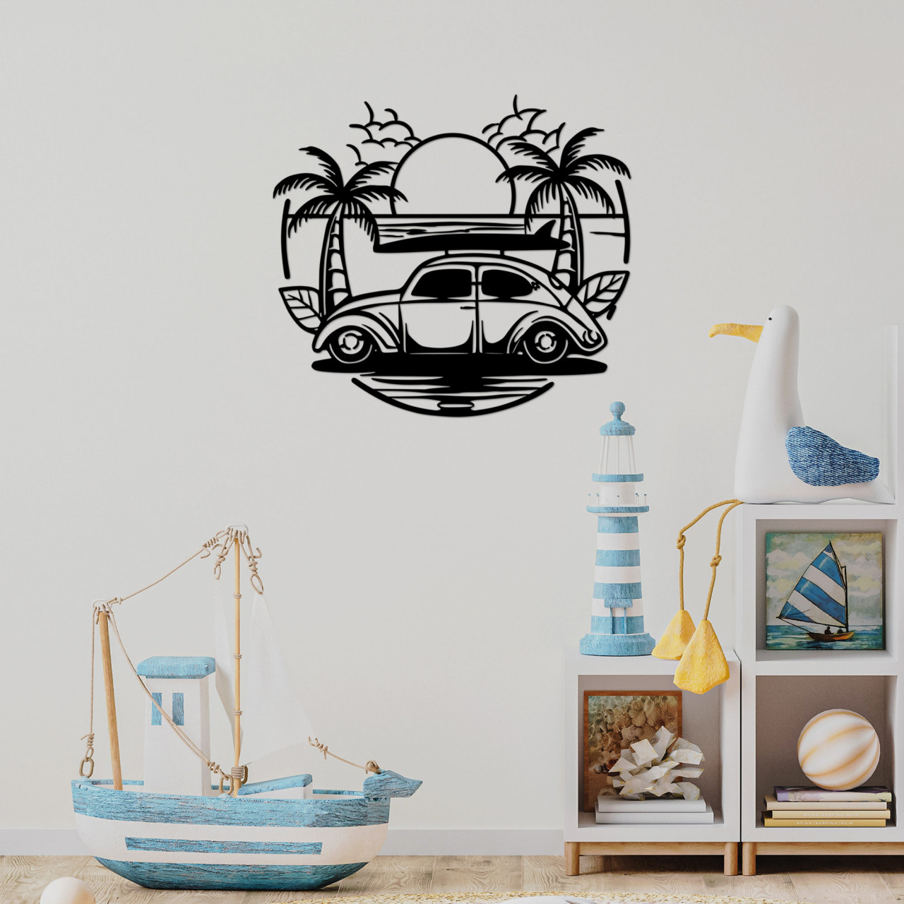 Poze Accesoriu decorativ de perete metalic Sea sand - 520