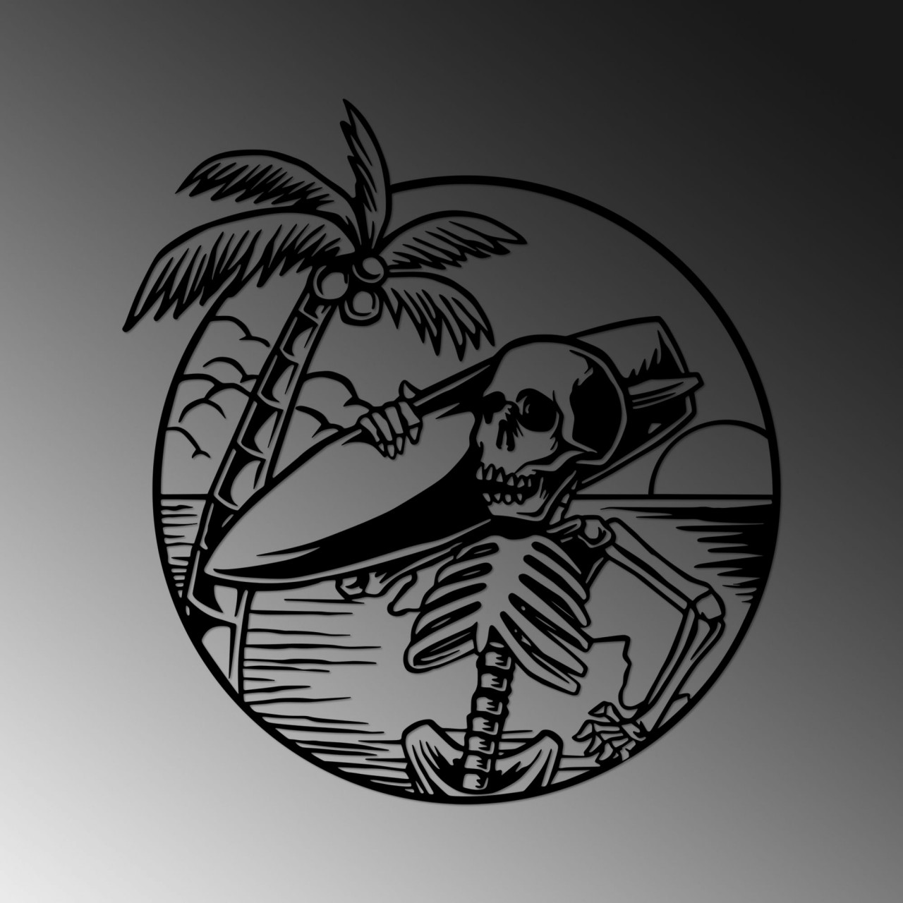 Poze Accesoriu decorativ de perete metalic See Sad Skeletor - 532