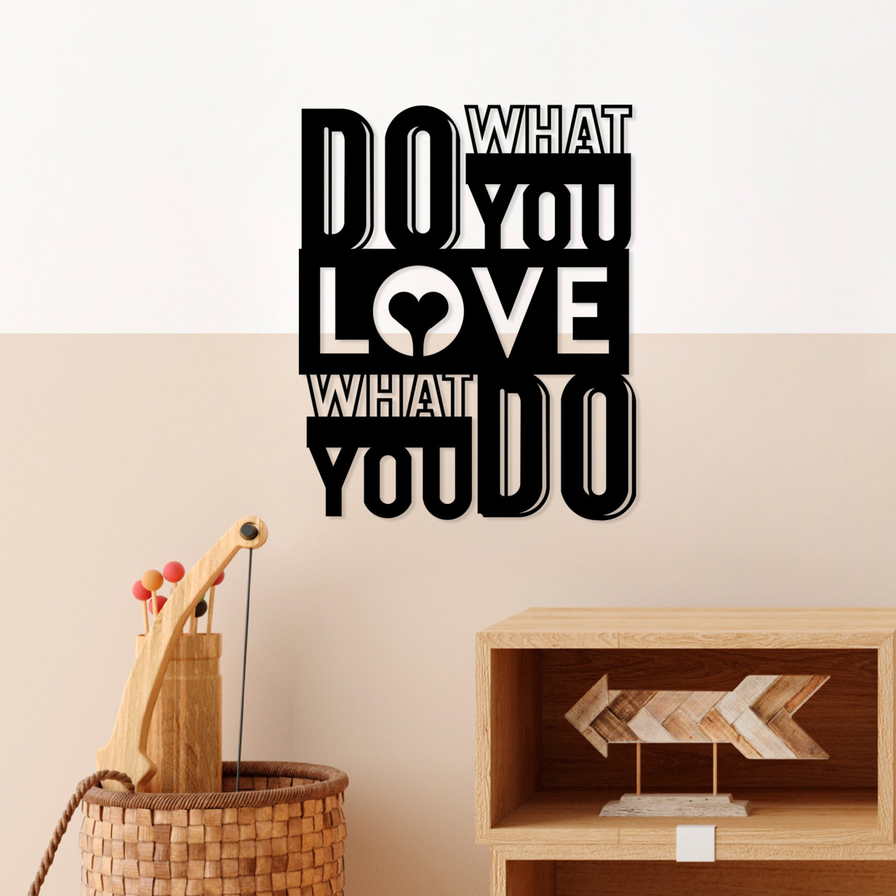Poze Accesoriu decorativ de perete metalic What Do You Love