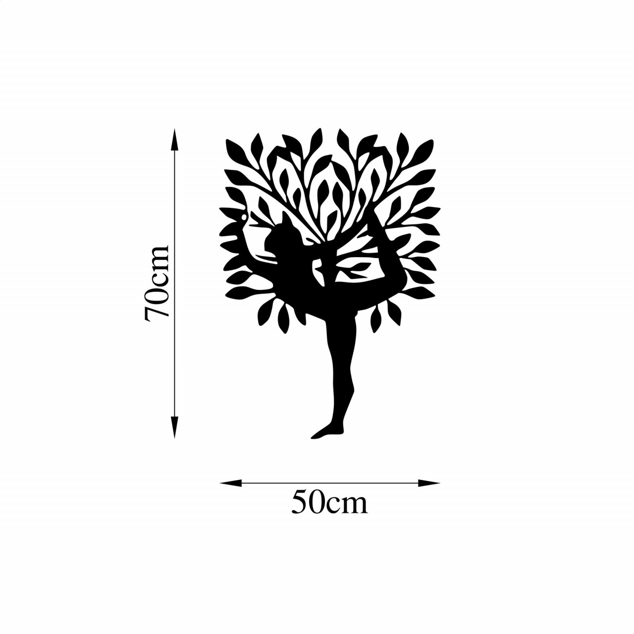 Poze Accesoriu decorativ de perete metalic Yoga 2