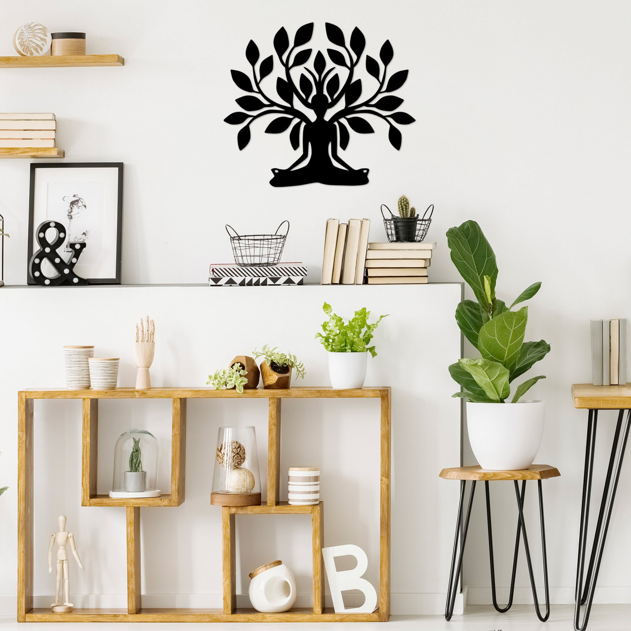 Poze Accesoriu decorativ de perete metalic Yoga