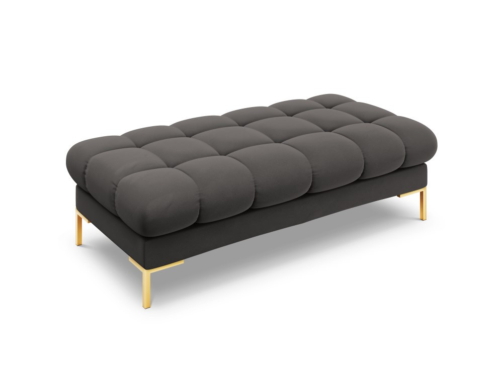 Poze Banca Bali velvet/picioare gold – L133 x l62 x h41
