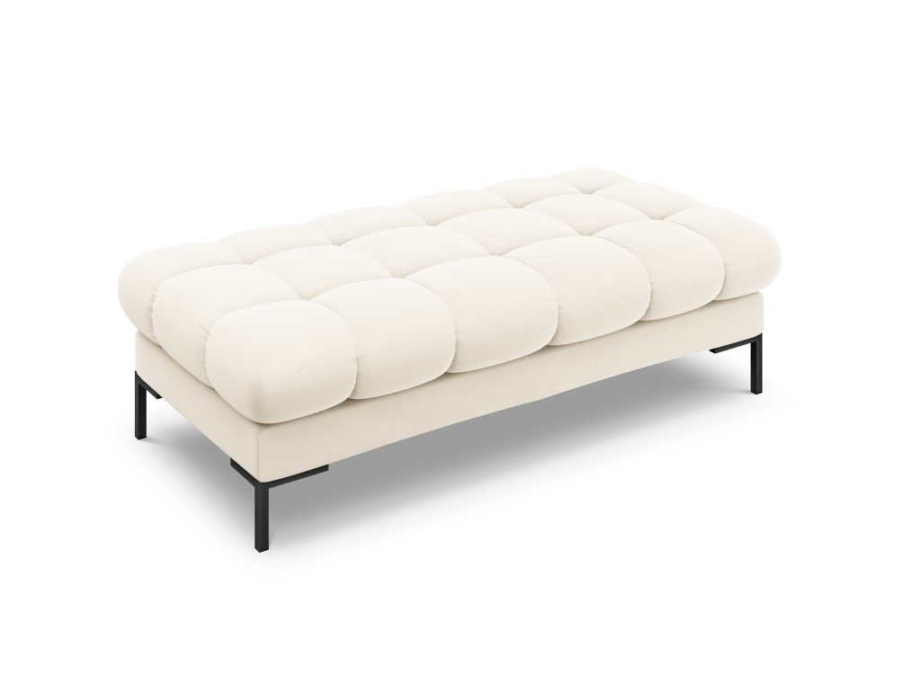 Poze Banca tapitata Bali velvet/picioare negre – L133 x l62 x h41