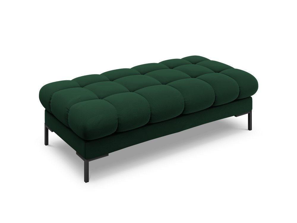 Poze Banca tapitata Bali velvet/picioare negre – L133 x l62 x h41