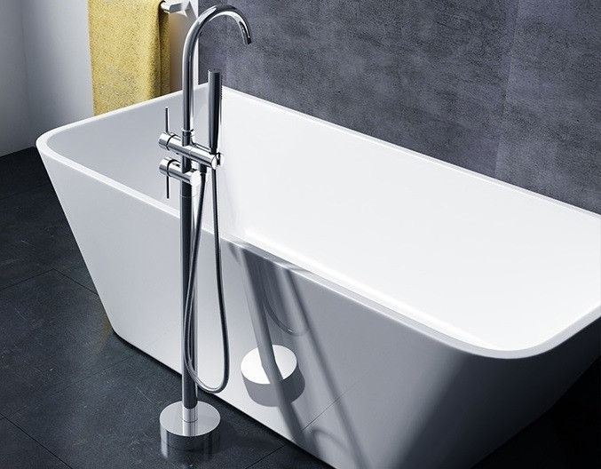 Poze Baterie freestanding Ortis silver – H 116,5 cm