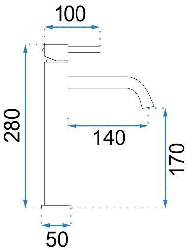 Poze Baterie Lungo inalta alba H28 cm