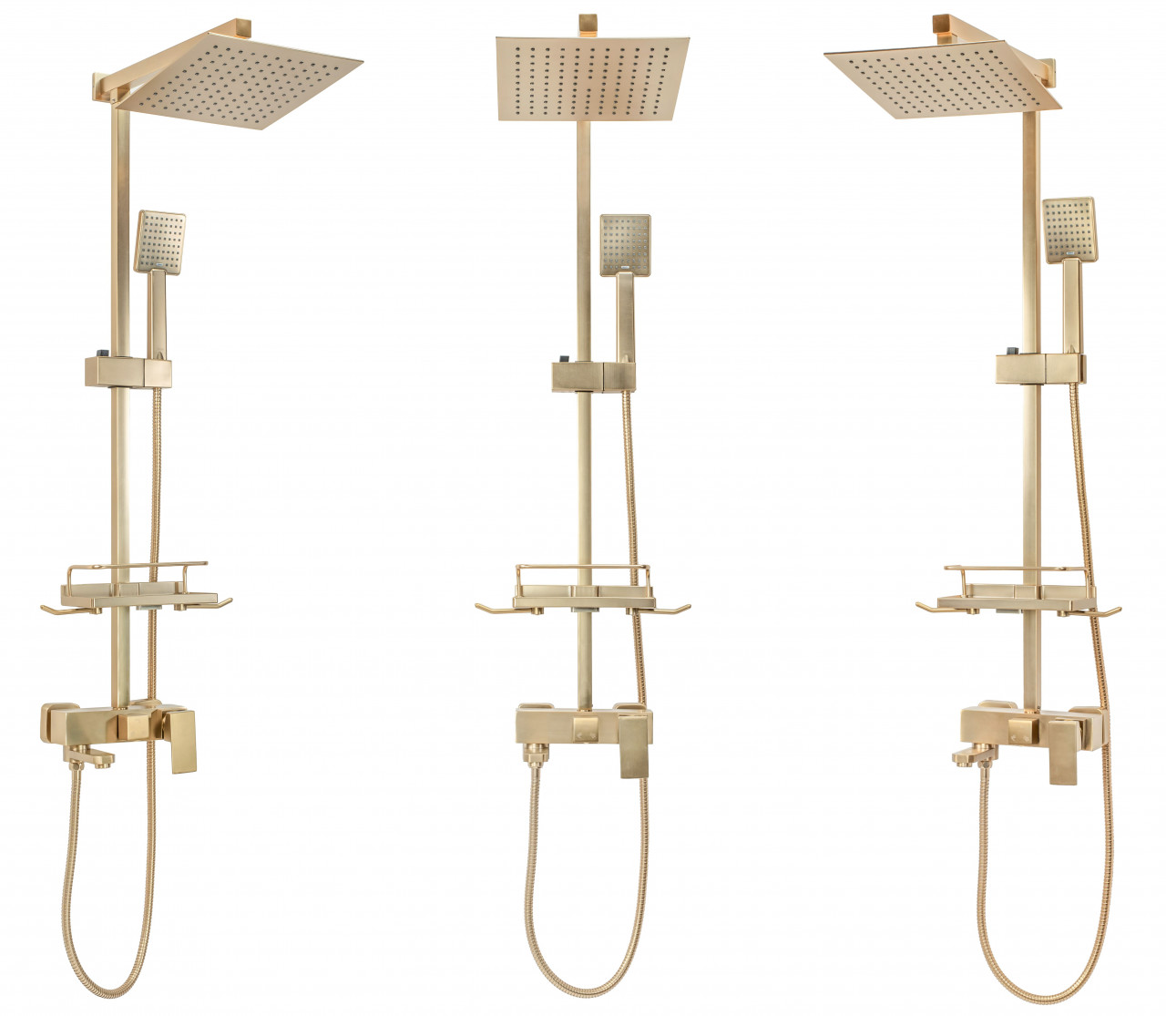 Poze Baterie pentru dus Jack auriu periat