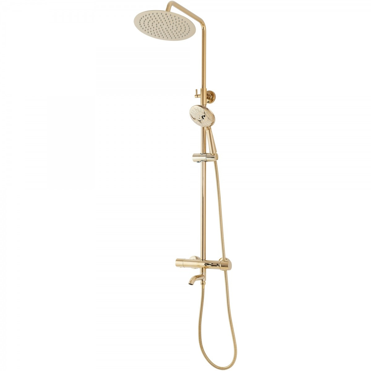 Poze Baterie pentru dus Lungo gold reglabila - H82 cm