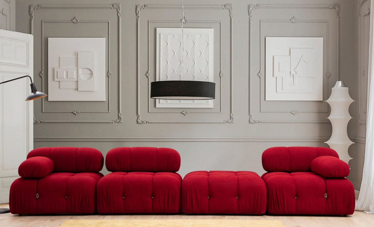 Poze Canapea 1 loc Bubble L1 rosu (modul)