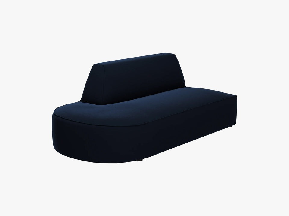 Poze Canapea 2 locuri rotunjita deschisa Ruby catifea L181 cm