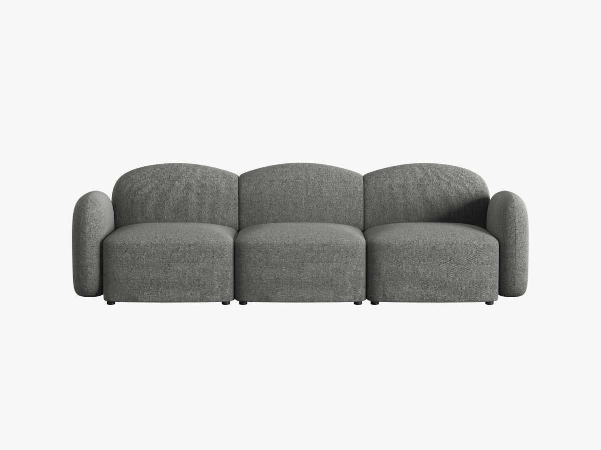 Poze Canapea 3 locuri Blair chenille L274 cm