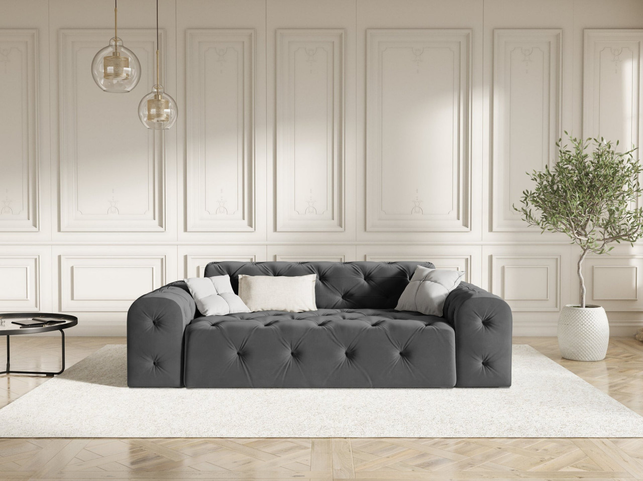 Poze Canapea 3 locuri Candice catifea L230 cm