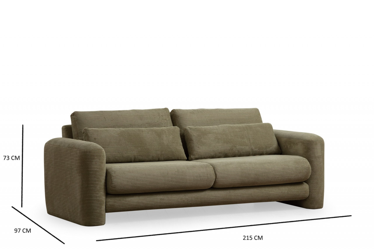 Poze Canapea 3 locuri Lily verde