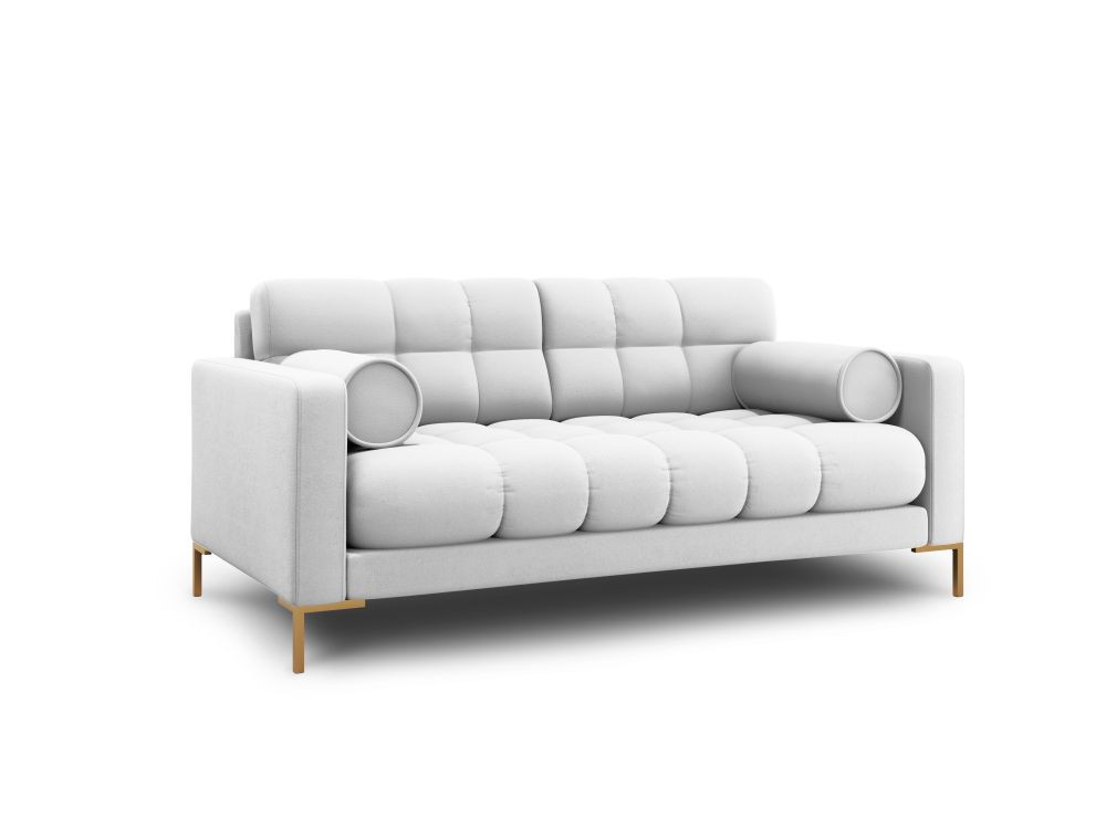 Poze Canapea Bali 2 locuri stofa/picioare gold – L152 x l92 x h75