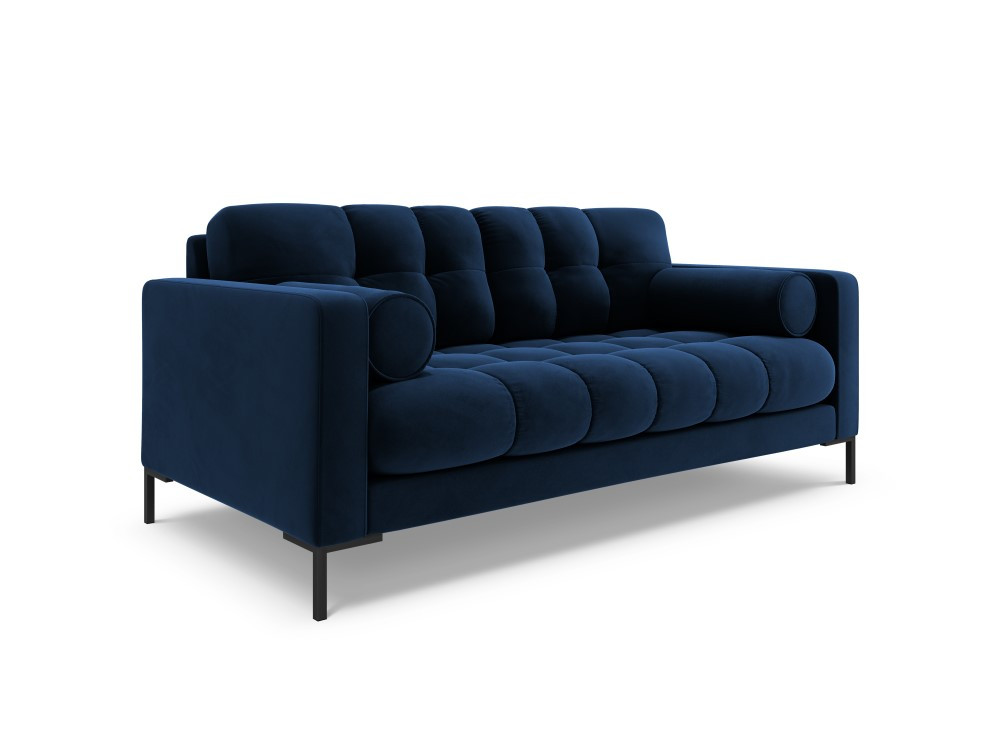 Poze Canapea Bali 2 locuri velvet/picioare negre – L152 x l92 x h75
