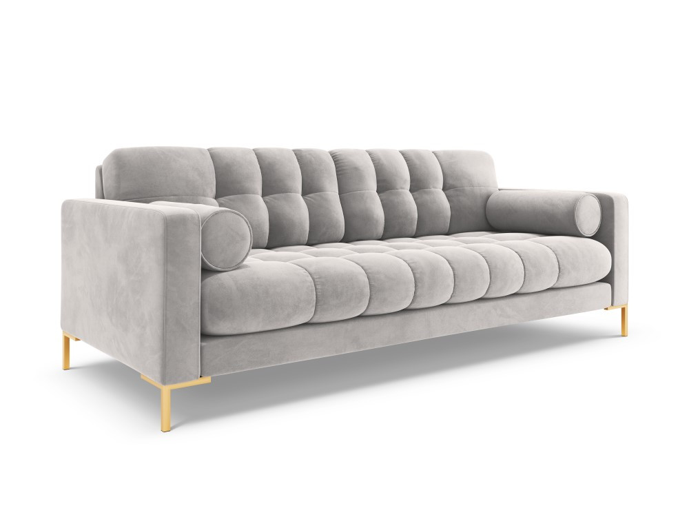 Poze Canapea Bali 3 locuri velvet/picioare gold – L177 x l92 x h75