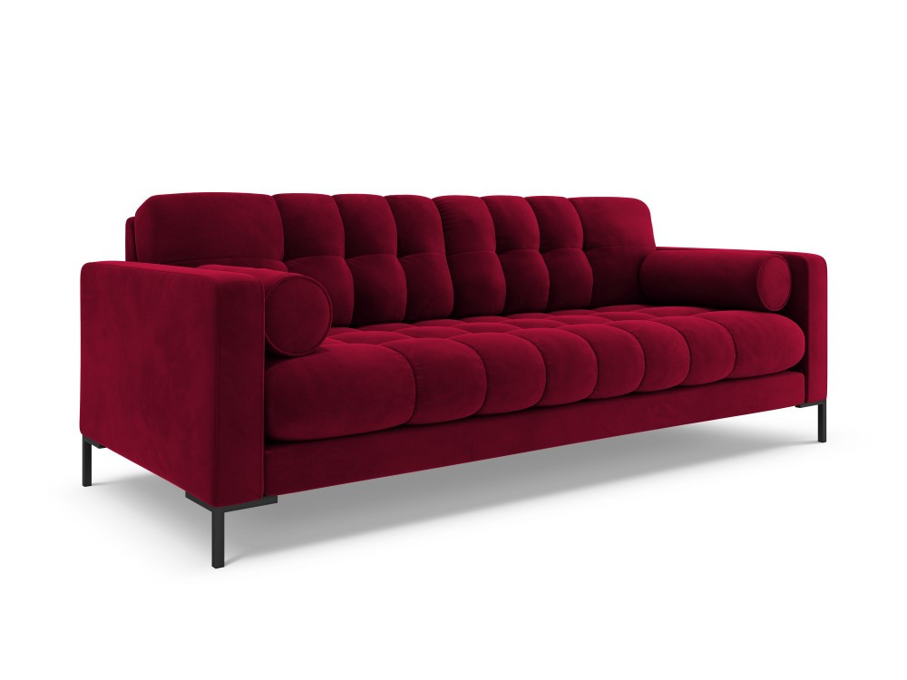 Poze Canapea Bali 3 locuri velvet/picioare negre – L177 x l92 x h75