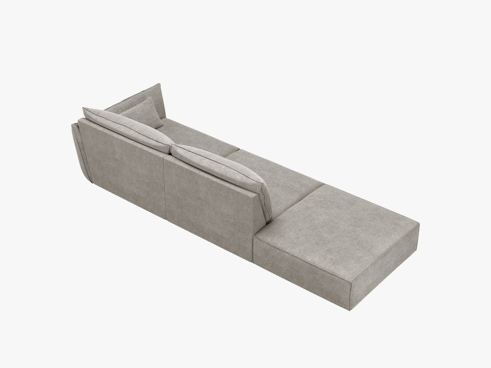 Poze Canapea deschisa 4 locuri Kaelle chenille L264 cm