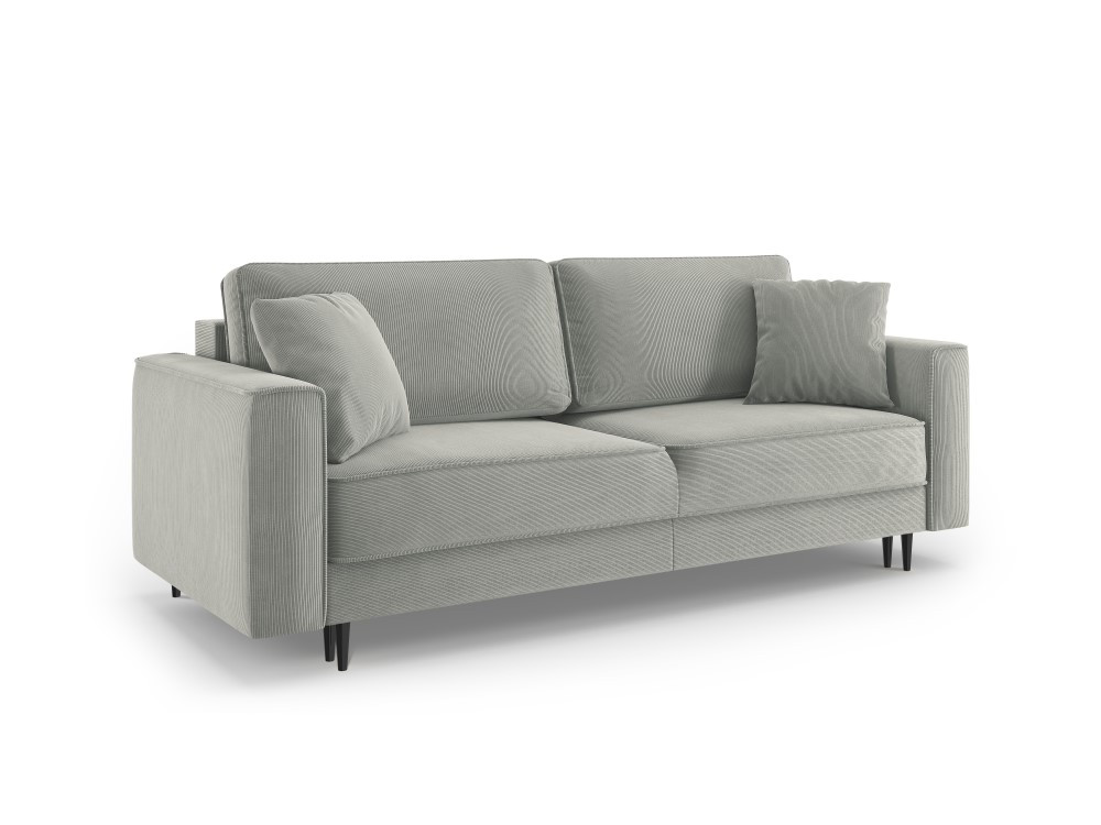 Poze Canapea Fano 3 locuri velvet/picioare negre – L233 x l102 x h89 cm