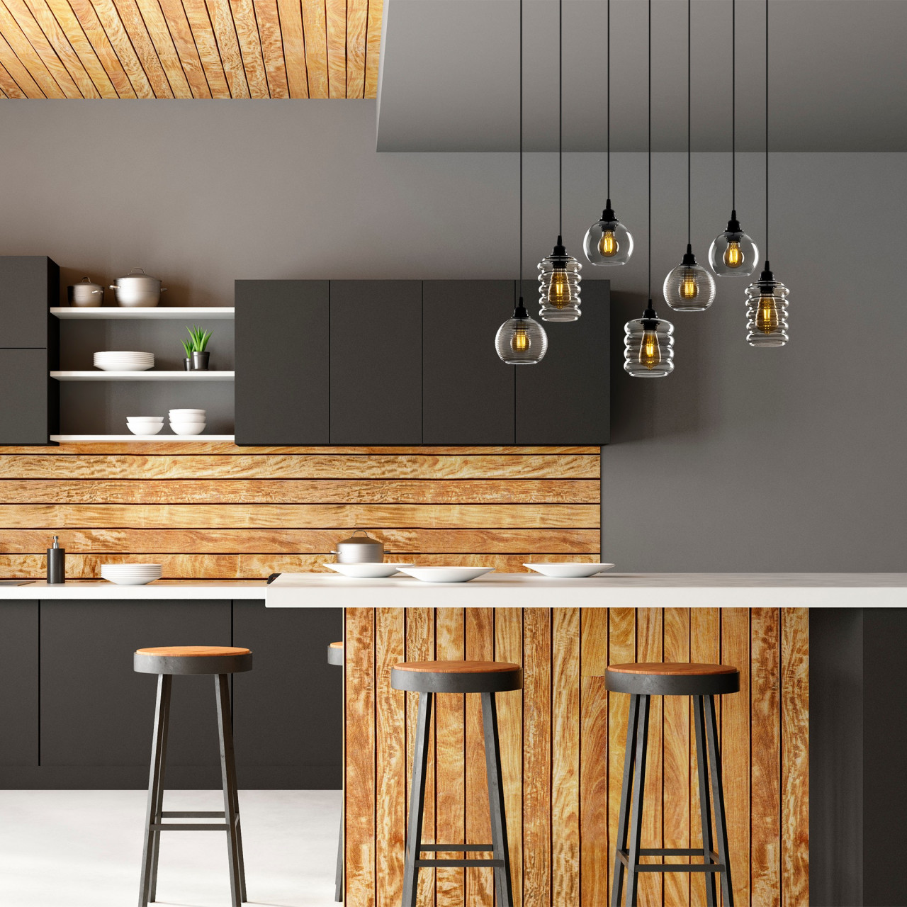 Poze Candelabru Smoked - 071