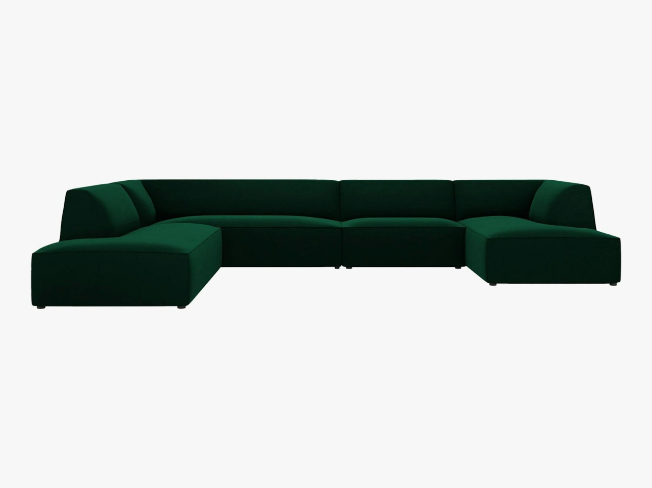 Poze Coltar 7 locuri Ruby catifea L366 cm