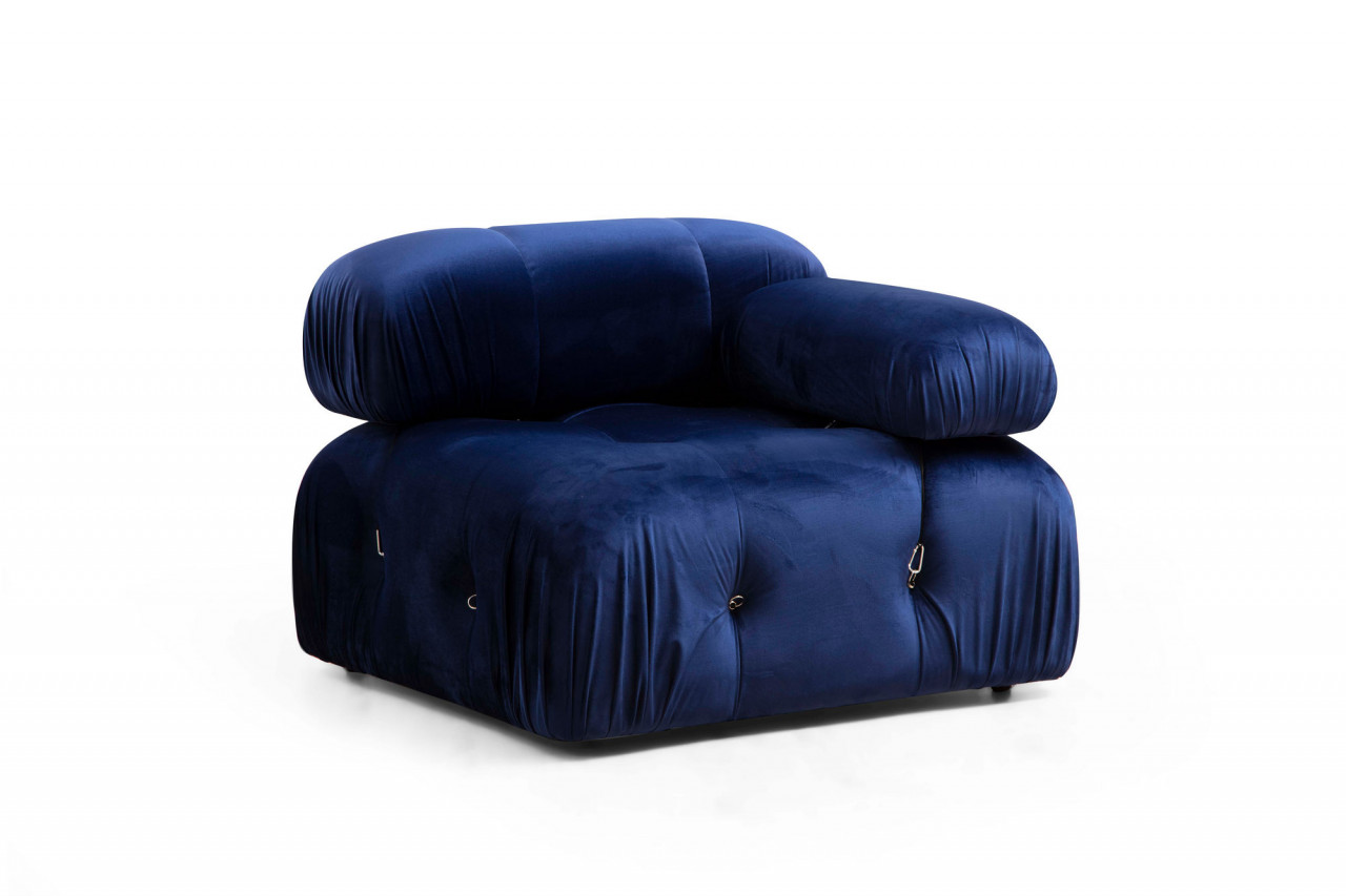 Poze Coltar Bubble velvet bleumarin L1-O1-1R-PUF