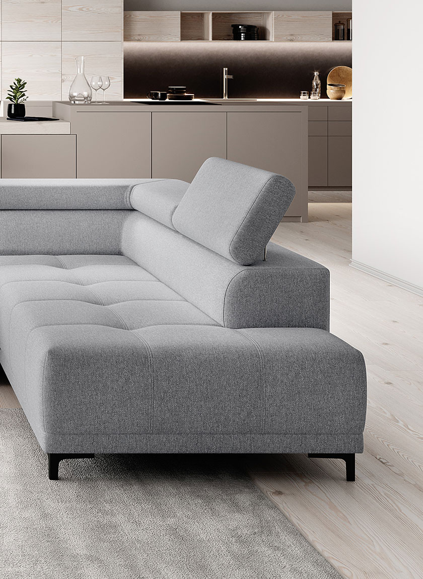 Poze Coltar cu reglaj electric Hugo XL - L353 x l204 x h97 cm