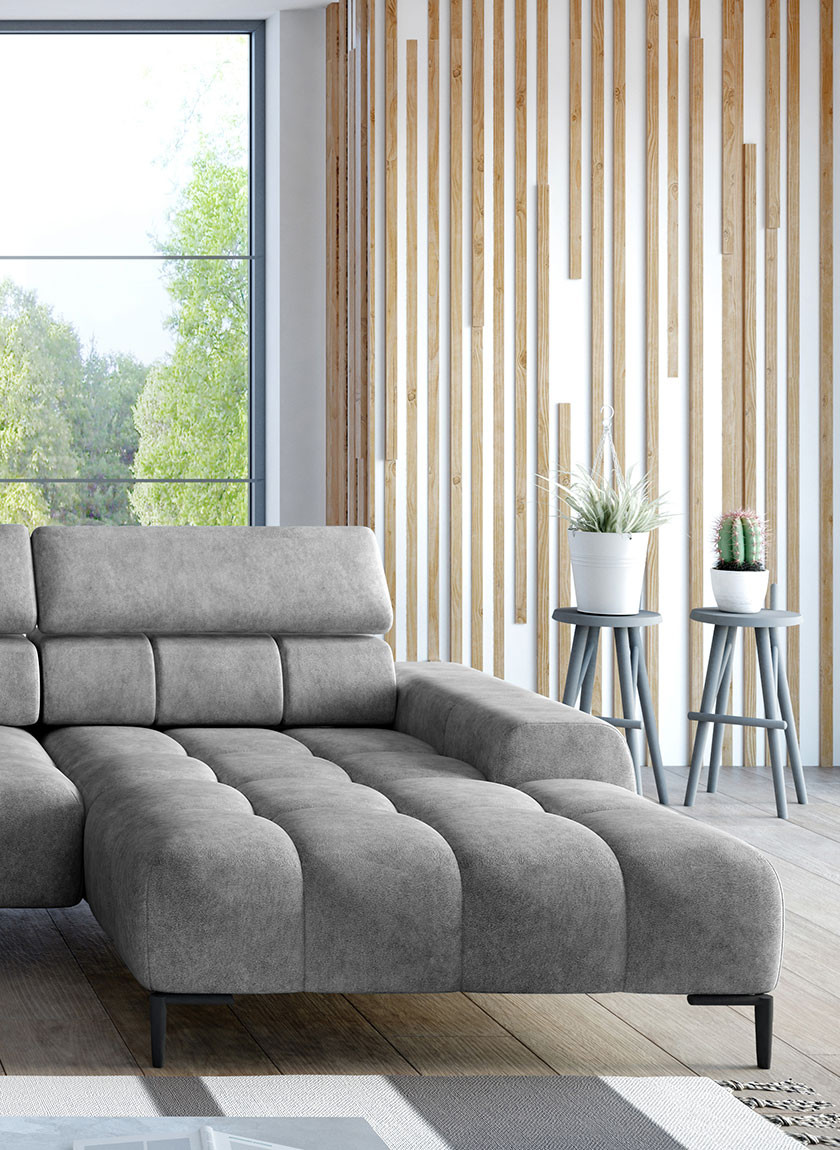 Poze Coltar cu reglaj electric Plaza XL - L385 x l216 x h99 cm