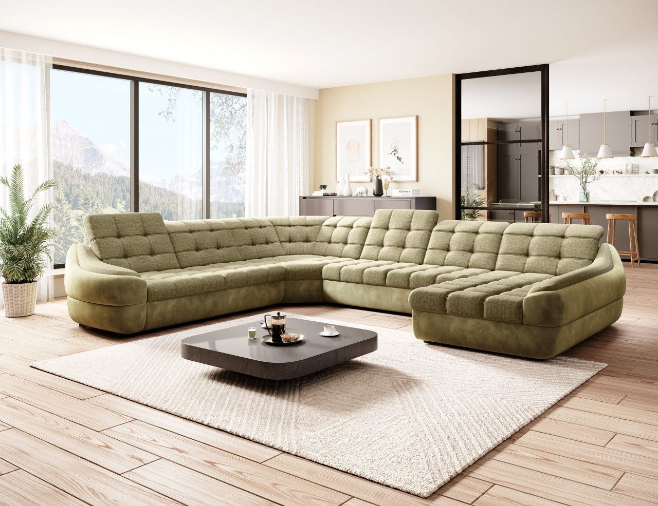 Coltar extensibil infinity xl r3 - l398 x l314 x h93 cm
