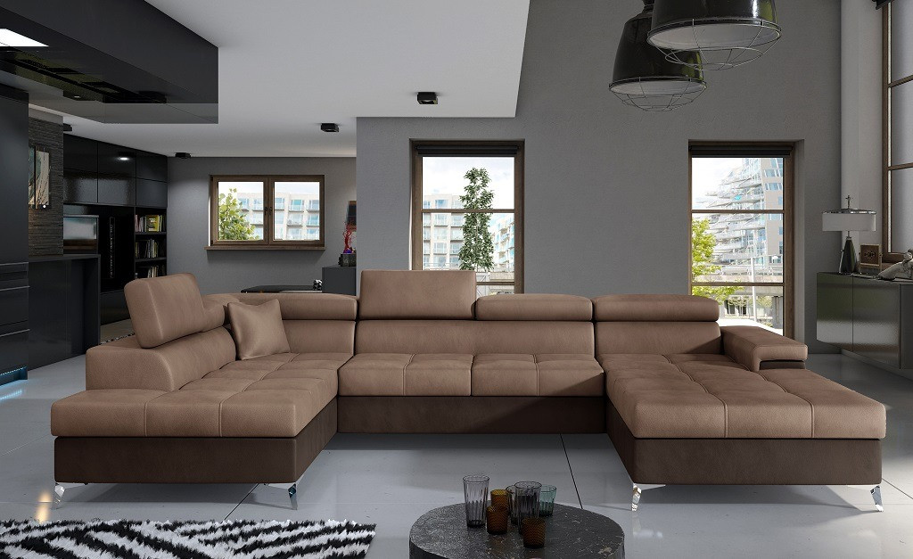 Poze Coltar living extensibil Eduardo – L345 x l202 x h90 cm