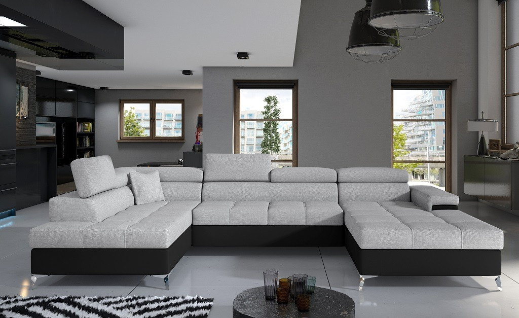 Poze Coltar living extensibil Eduardo – L345 x l202 x h90 cm