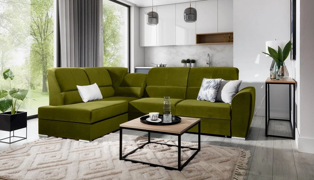 Poze Coltar living extensibil Siber – L270 x l186 x h93