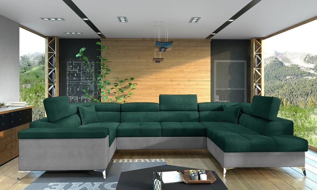 Poze Coltar living extensibil Thiago – L350 x l202 x h90 cm
