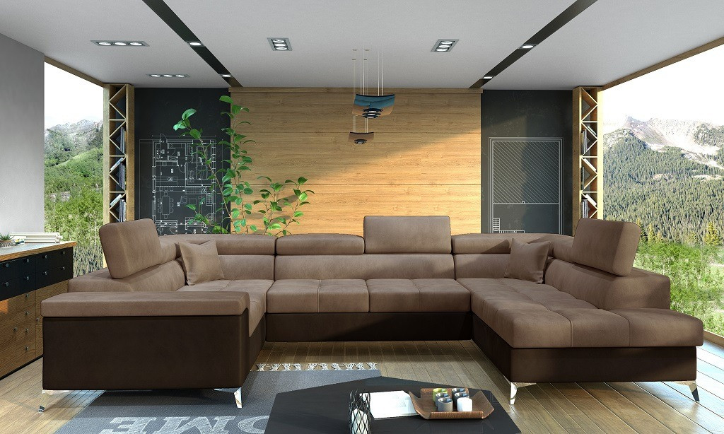 Poze Coltar living extensibil Thiago – L350 x l202 x h90 cm