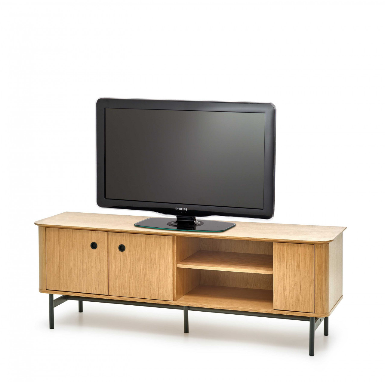Poze Comoda TV Smart RTV-1 stejar natural/negru