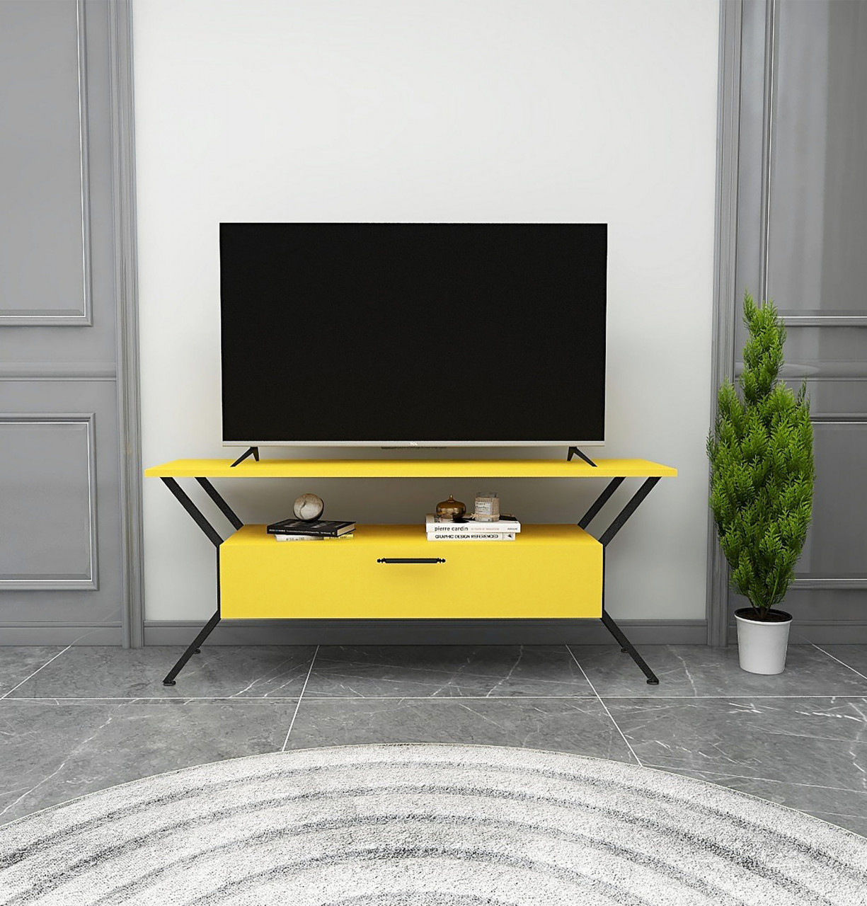 Poze Comoda TV Tarz galbena