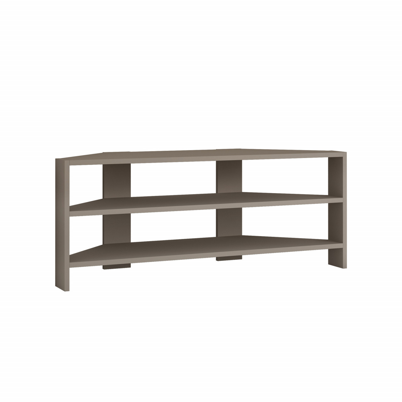 Poze ComodaTV Thales pe colt light mocha