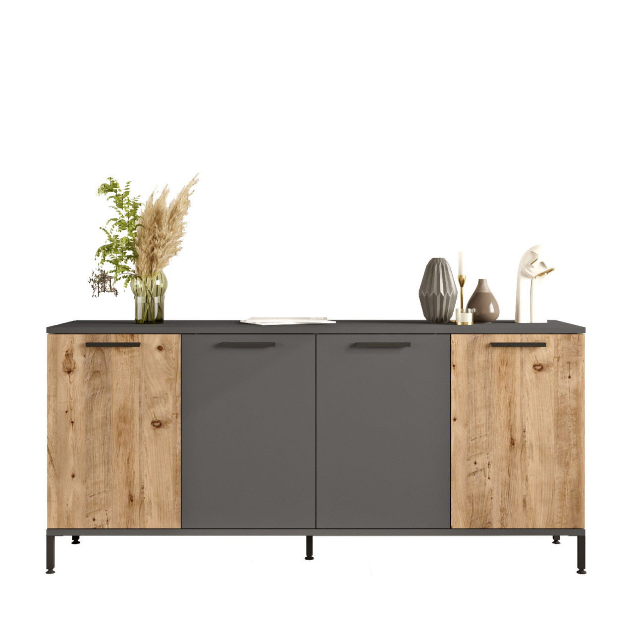Poze Consola RL4-AA pin/antracit L160 cm - H71,8 cm