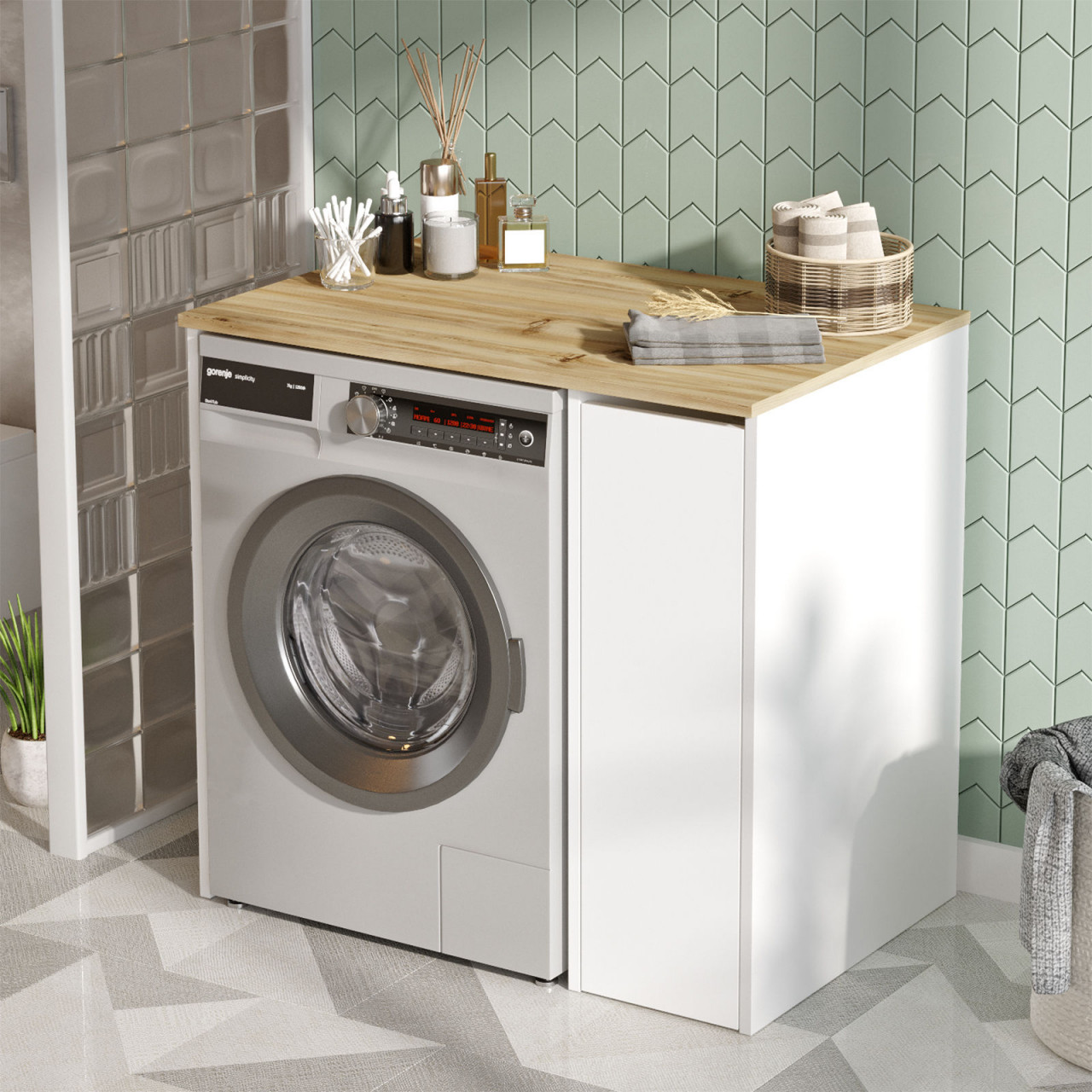 Poze Dulap MDF de baie SA1-WK L93,5 cm - H88,3 cm